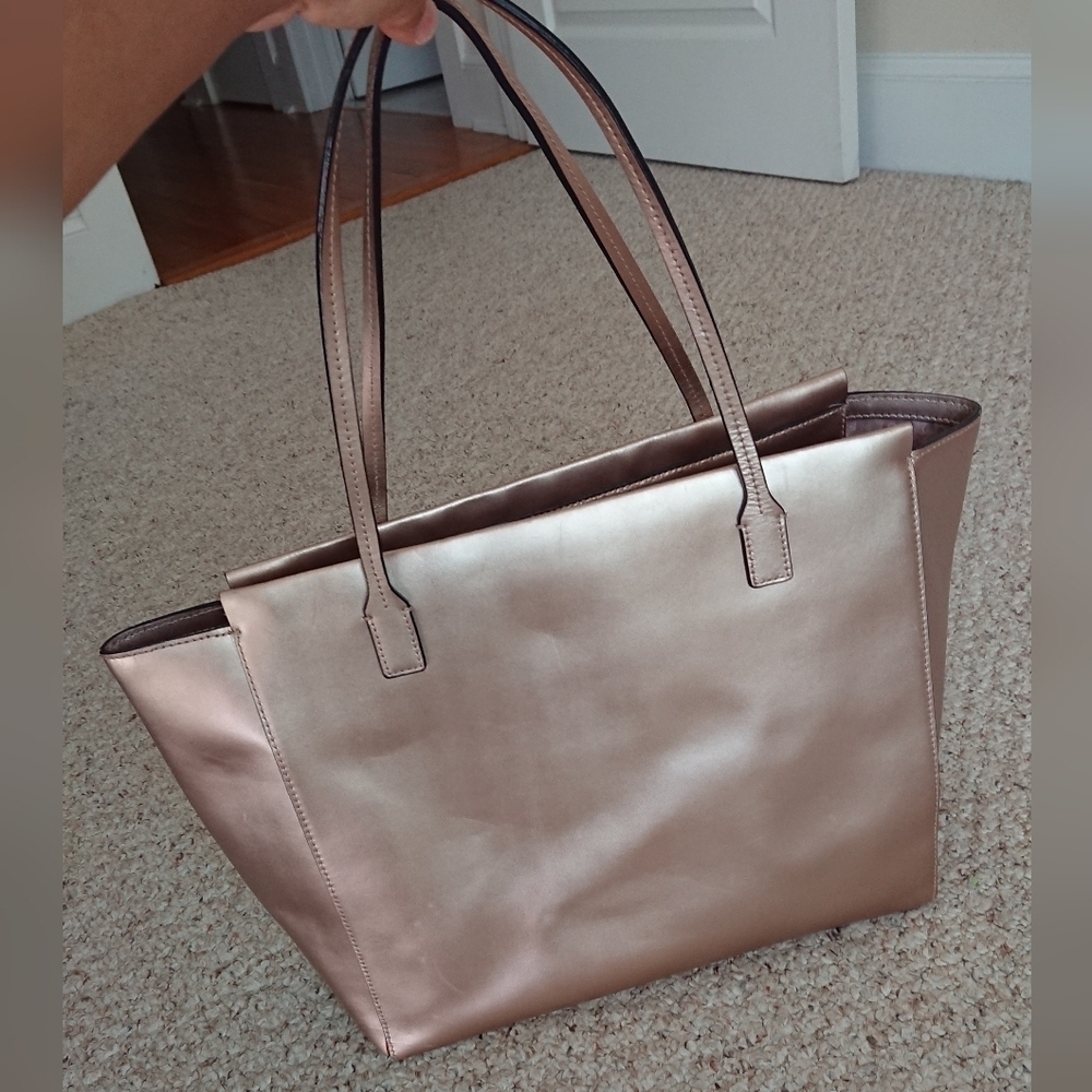 Kate Spade Sawyer Street Taden Metallic pink/rose gold large Tote Bag - Picture 16 of 16